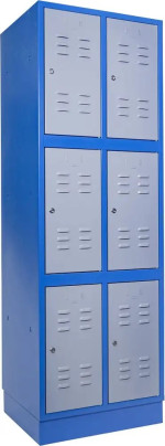 Vestiaire casier métallique - Armoire 6 compartiments de type 6F
