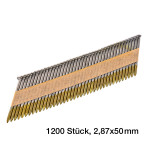Clous pour cloueuse D18556 - 2,87 x 50 mm - 34&deg;