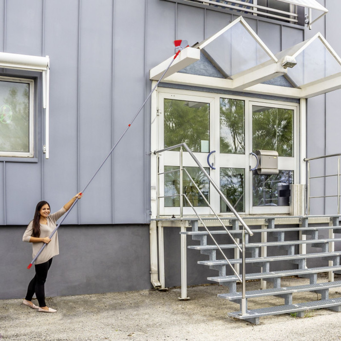 Balai tête de loup triangulaire télescopique