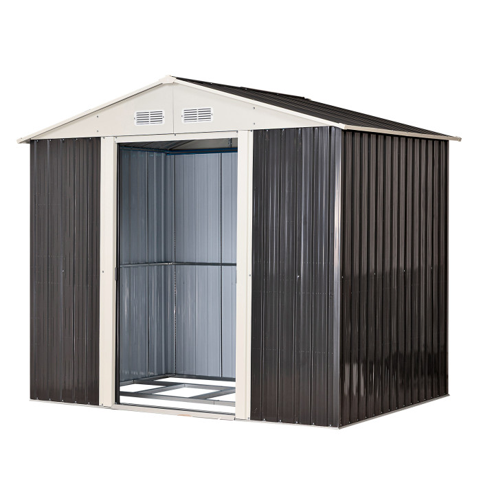 Abri de jardin en métal anthracite "Leeds" Abri de jardin en métal anthracite "Leeds"