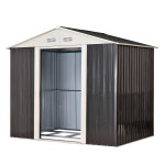 Abri de jardin en métal anthracite "Leeds" Abri de jardin en métal anthracite "Leeds"