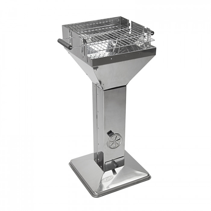 Barbecue en inox sur pied / colonne "Merida"